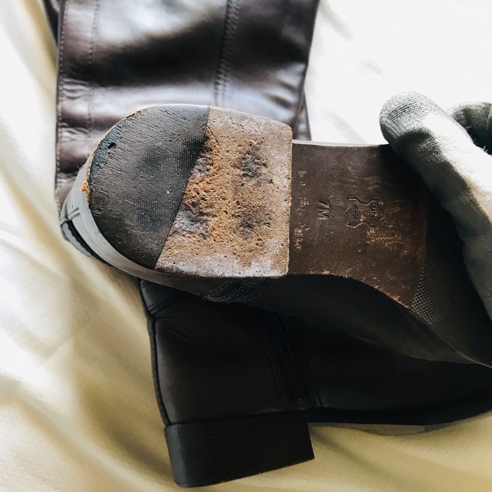 Tory Burch Brown Leather Riding Boots - Picture 11 of 11